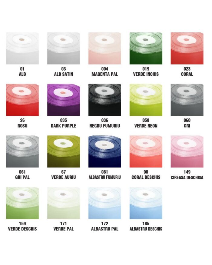 Panglica saten 0,3cm - imagine 2