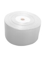 rola panglica saten 5 cm latime. Banda saten se foloseste pentru articole vestimentare, decoratiuni si accesorii. Panglica saten de 50 mm latime la rola de 33 metrii liniari. www.textilelametru.ro