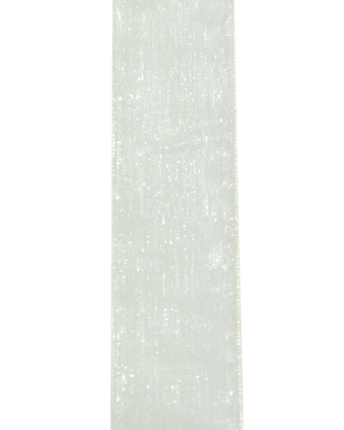 Panglica organza 4cm - 002-ivoire - imagine 1