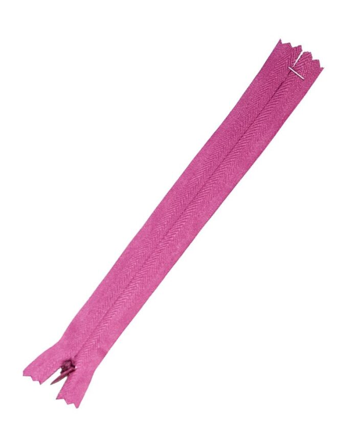 Fermoar ascuns 20 cm de plastic colorat Fermoar ascuns 20 cm - 06-magenta - imagine 1