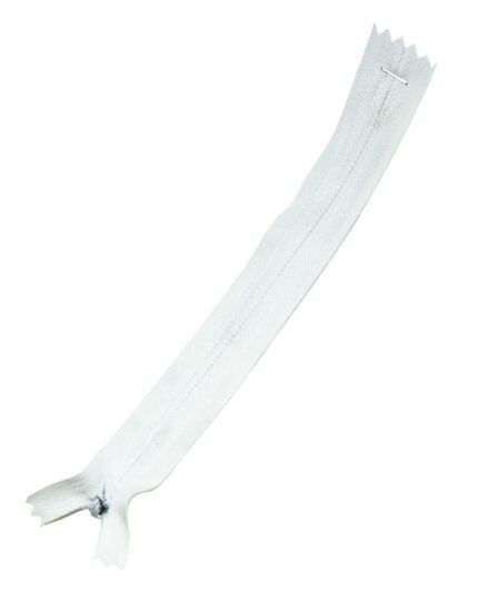 Fermoar ascuns 20 cm - 13-alb