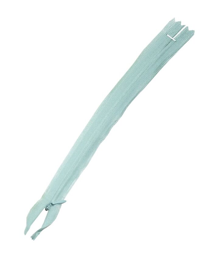 Fermoar ascuns 20 cm de plastic colorat Fermoar ascuns 20 cm - 16-azur - imagine 1