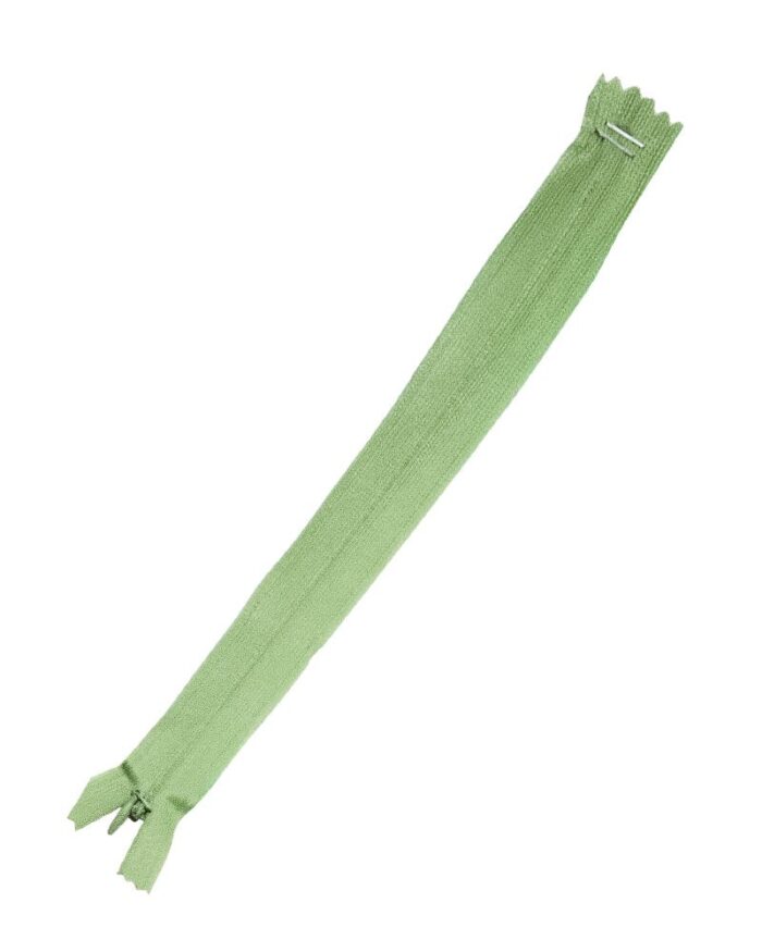 Fermoar ascuns 20 cm de plastic colorat Fermoar ascuns 20 cm - 17-verde mustar - imagine 1