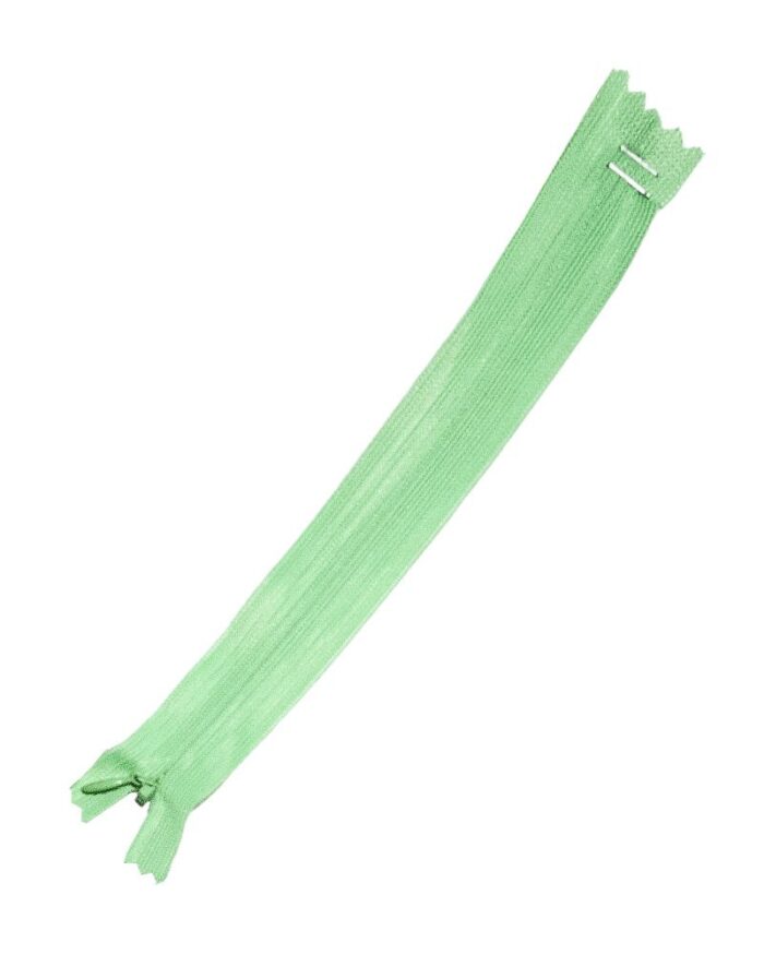 Fermoar ascuns 20 cm de plastic colorat Fermoar ascuns 20 cm - 18-verde deschis - imagine 1