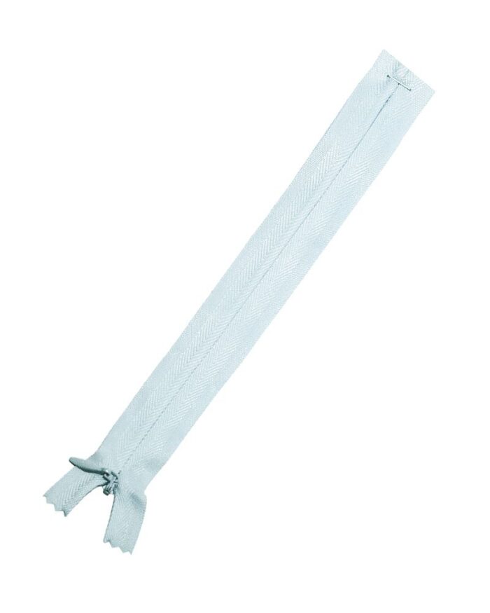 Fermoar ascuns 20 cm - 29-albastru pal - imagine 1