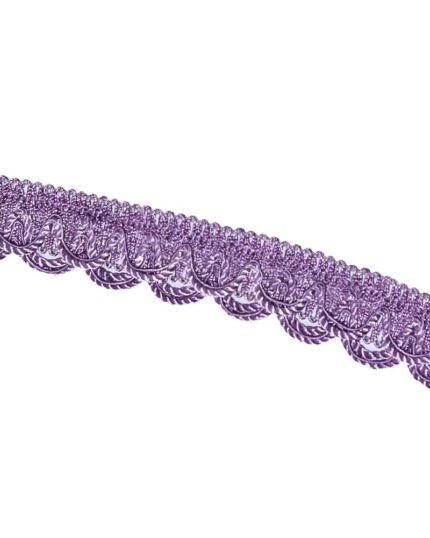 Dantela din poliester cu snur 30mm - LZ106-lila
