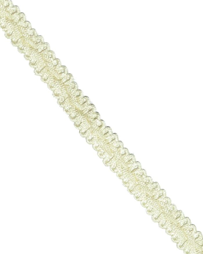 Dantela pasmanterie. Banda dantela; dantela din poliester cu snur Dantela din poliester cu snur 12mm - TR102-galben - imagine 1