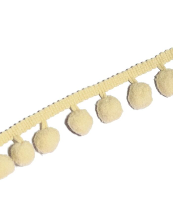 Banda cu ciucuri 25mm - C103-galben maroniu - imagine 1