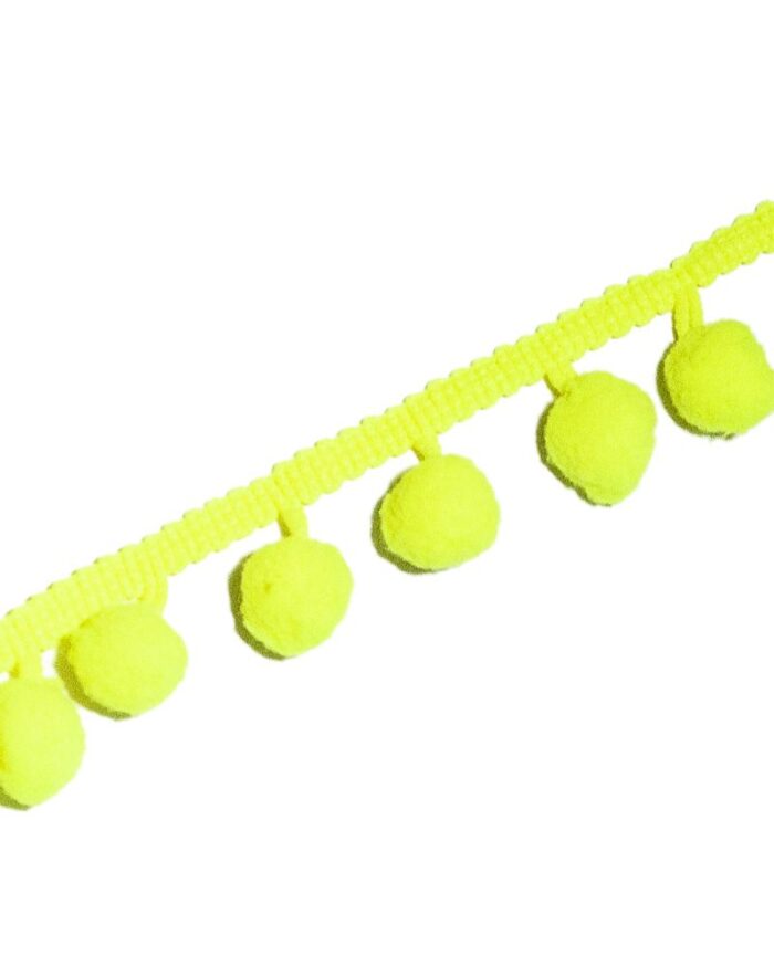 Banda cu ciucuri 25mm - C113-verde galbui - imagine 1