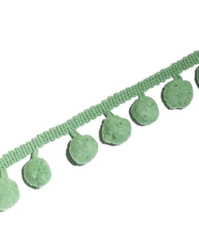 Banda cu ciucuri 25mm - C114-emerald - imagine 1