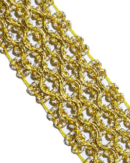 Dantela brodata cu lurex G34