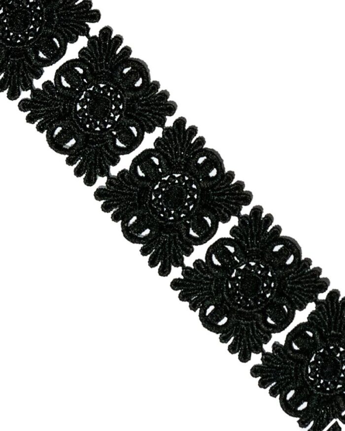 Dantela din bumbac BP12 BP13 - BP13-negru - imagine 1