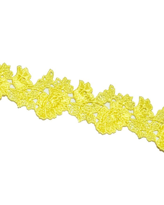 dantela-flori-poliester-45mm_D206-galben Dantela din poliester cu flori 45mm - D206-galben - imagine 1