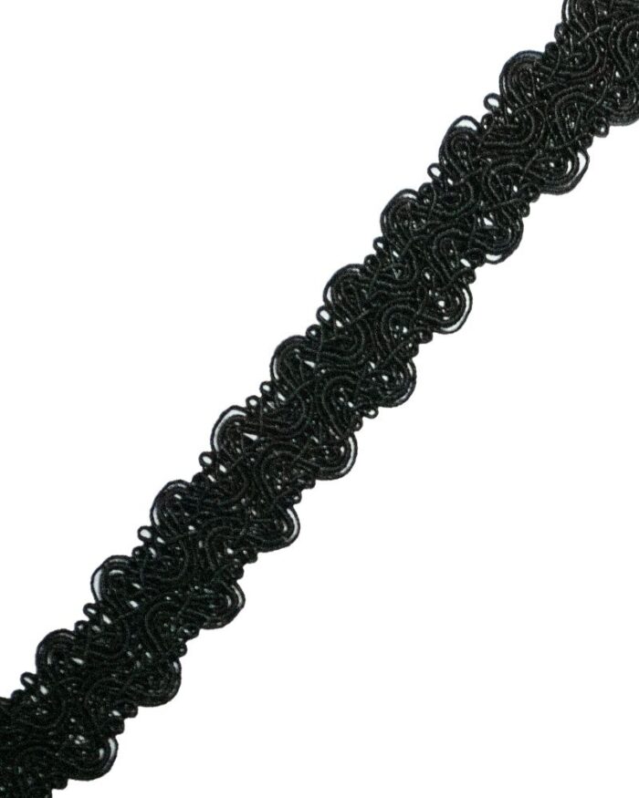 dantela-tapiterie-din-poliester-20mm__LZ113 dantela tapiterie din poliester 20mm - LZ113-negru - imagine 1