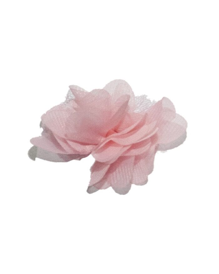 Dantela tulle cu organza 55mm - 105-roz - imagine 1