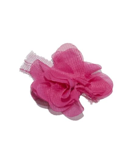 Dantela tulle cu organza 55mm - 106-roz-intens