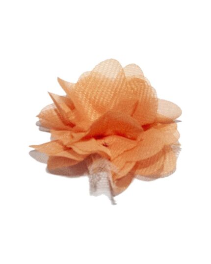 Dantela tulle cu organza 55mm - 111-portocaliu