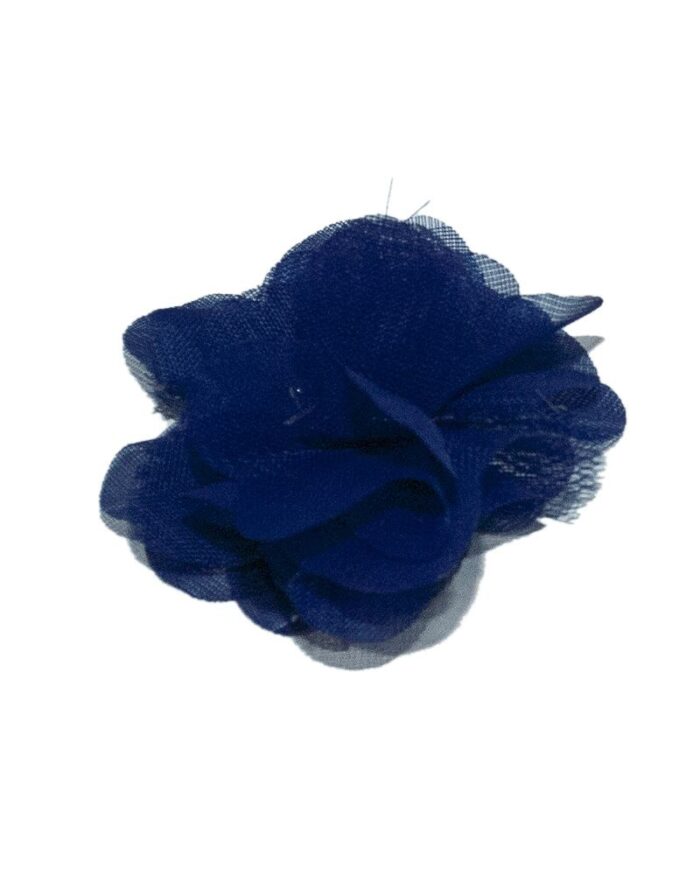 Dantela tulle cu organza 55mm - 121-albastru-inchis - imagine 1