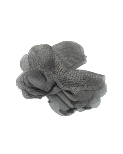 Dantela tulle cu organza 55mm - 124-gri