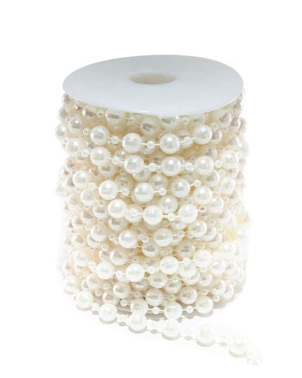 Sirag perle de plastic; decorarea legăturilor de flori, coroane, scaune, ambalare cadouri, aranjamente de nunta, floristica, aranjamente de craciun sau ca un lant