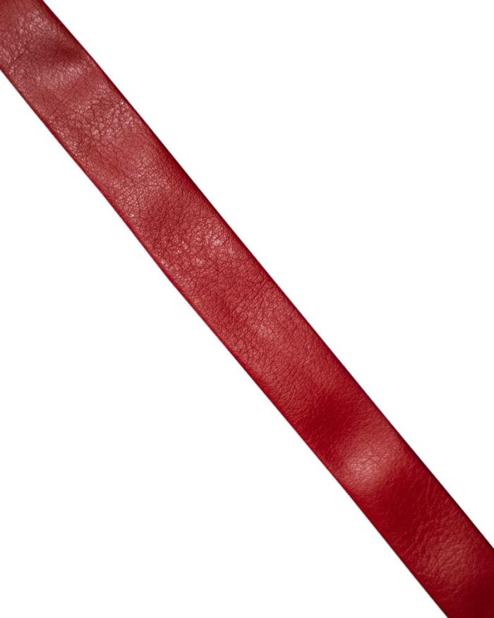 banda bias imitatie de piele; bie la rola; bias piele Banda bias imitatie de piele 15 mm - 210-rosu - imagine 1