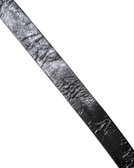 Banda bias imitatie de piele 15 mm - 213-negru-metalic