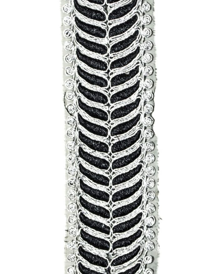 Dantela lurex 55mm - D600-argintie - imagine 1