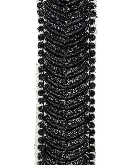 Dantela lurex 55mm - D601-neagra