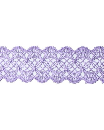 Dantela din poliester 55mm - S689-lila