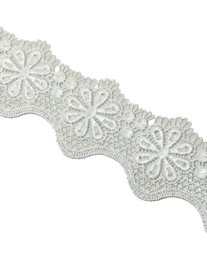 dantela-poliester-florala-5cm__D692-alb Dantela poliester florala 5cm - D692-alb - imagine 1