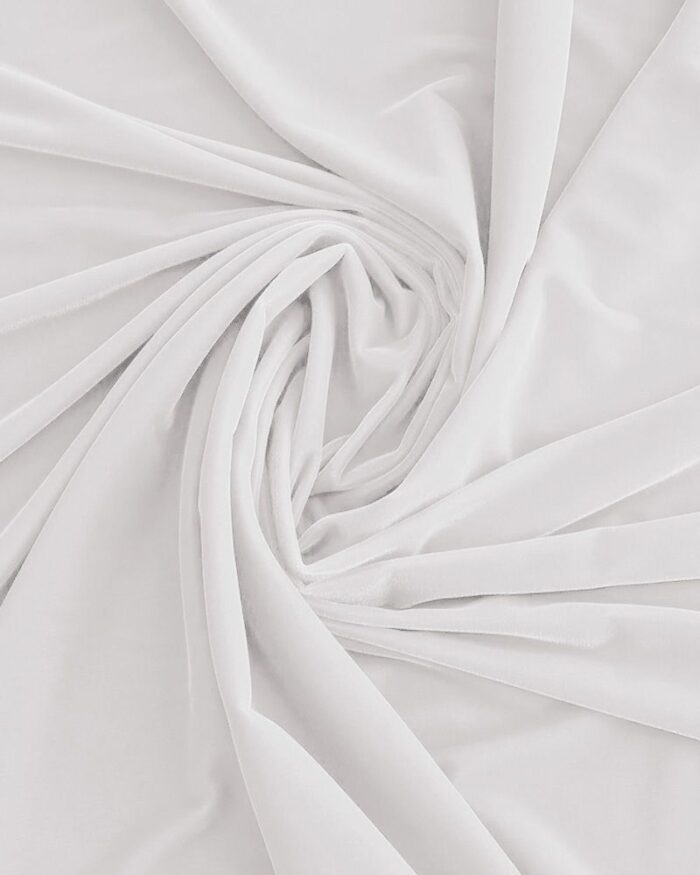 material catifea elastica 1,5m premium - 3-ivoire - imagine 1