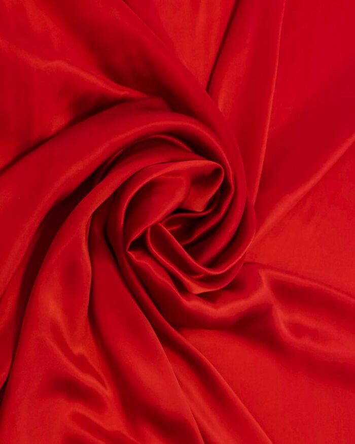 Material textil matase satinata 1,5m - 57-rosu - imagine 1