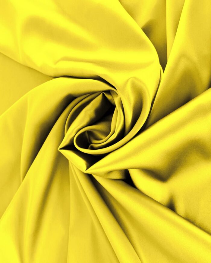 Material textil matase satinata 1,5m - 77-galben - imagine 1