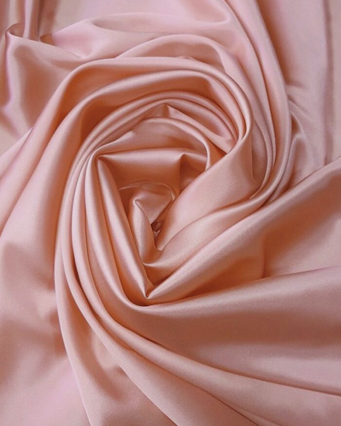 Material textil matase satinata 1,5m - 8-roz - imagine 1