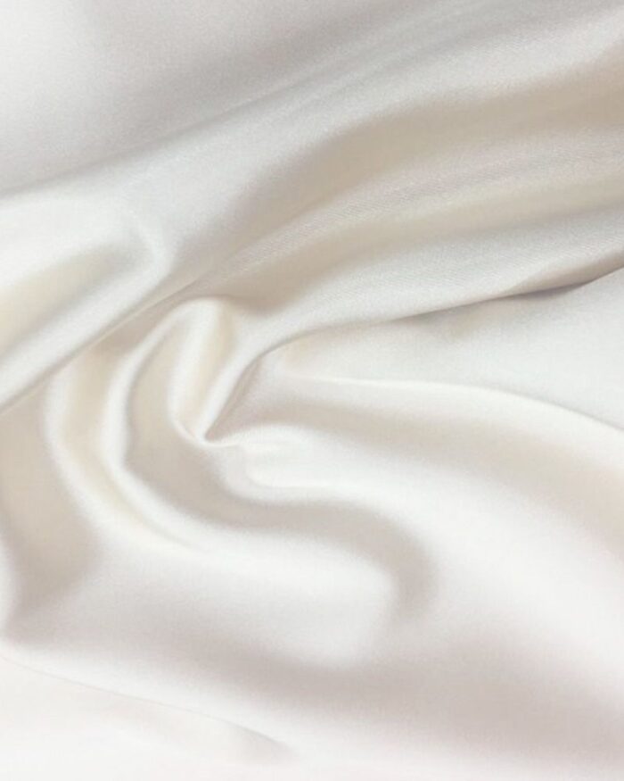 Material textil satin cu elastan 1,5m - 3-ivoire - imagine 1