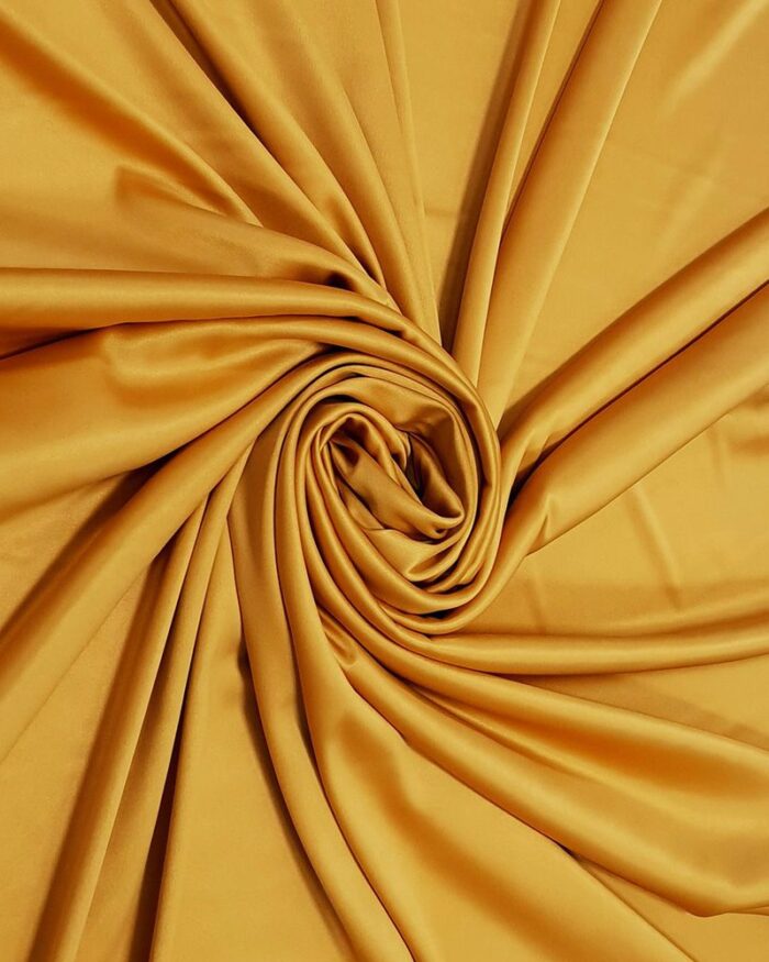 Material textil tafta elastica 1,5m - 130-mustar - imagine 1