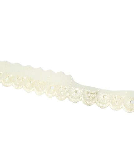 dantela bumbac-25mm - BB202-galben