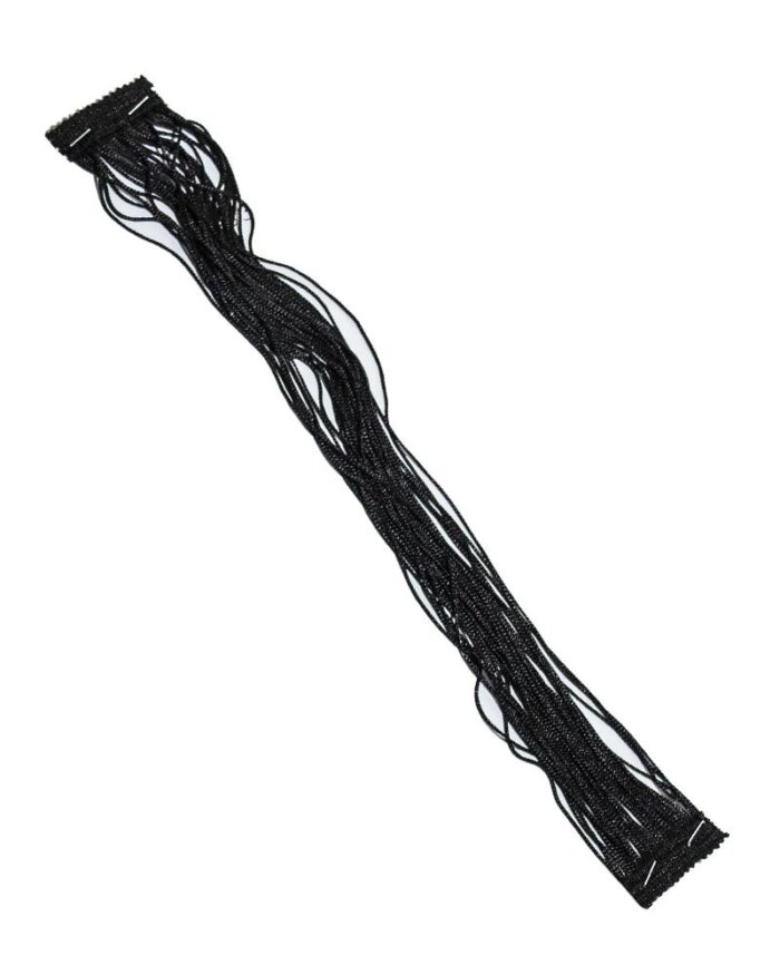 franjuri matase 30cm; franjuri; matase Franjuri din matase 30cm - FR313-negru - imagine 1