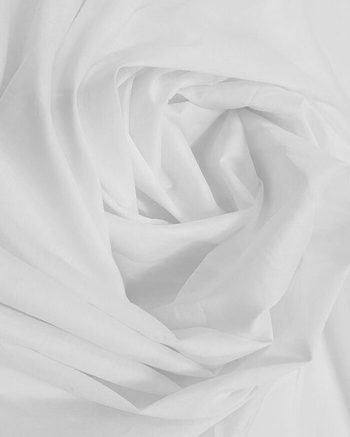 Material textil poplin 1,5m - 1-alb - imagine 1