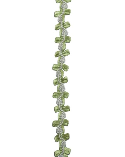 Banda brodata cu lurex-16mm - ZF269-verde