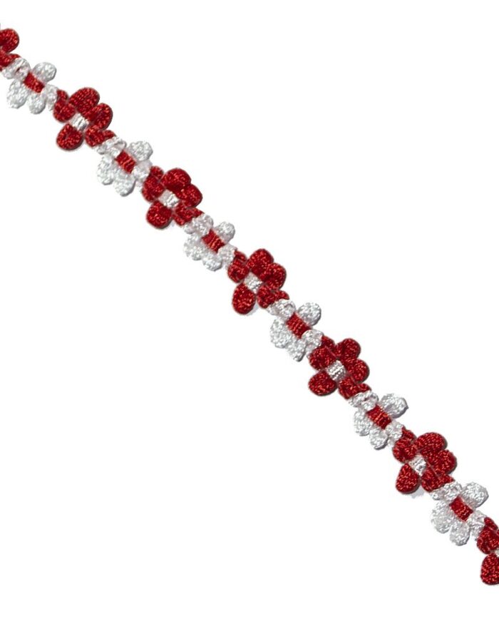 pasmanterie banda brodata poliester-14mm pasmanterie banda brodata poliester-14mm; banda pasmanterie; banda pasmanterie cu lant; pasmanterie