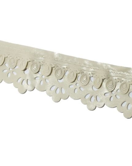 pasmanterie banda imitatie de piele PL-50mm - PL1414-crem