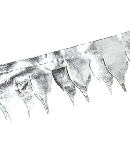 pasmanterie banda imitatie de piele PL-55mm - PL1411-argintiu