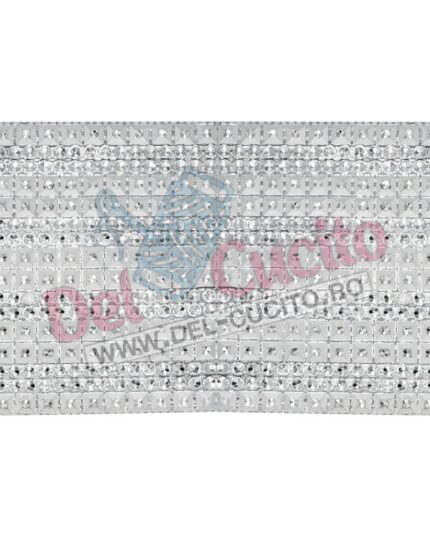 Banda decorativa plastic 16 randuri 110mm; banda decorativa la metru; plasa decorativa din plastic; banda decorativa pietre