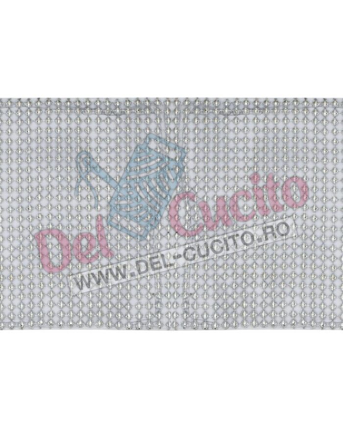 Banda decorativa plastic 24 randuri 112mm; banda decorativa la metru; plasa decorativa din plastic; banda decorativa pietre