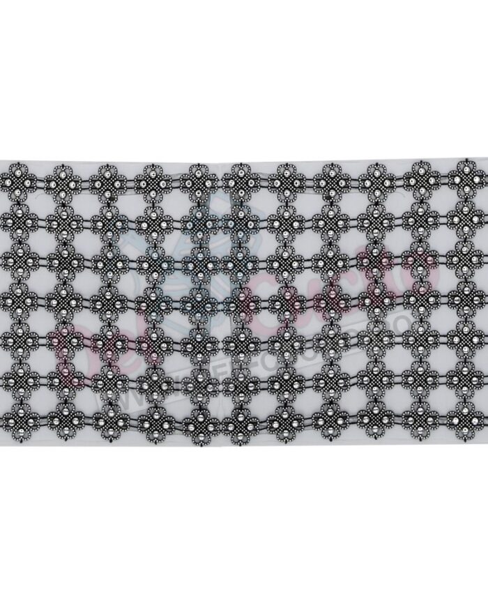 Banda decorativa plastic 7 randuri 105mm; banda decorativa la metru; plasa decorativa din plastic; banda decorativa pietre