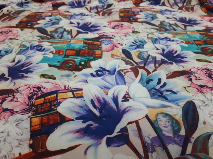 vascoza elastica imprimeu floral