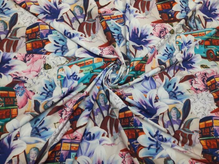 vascoza elastica imprimeu floral