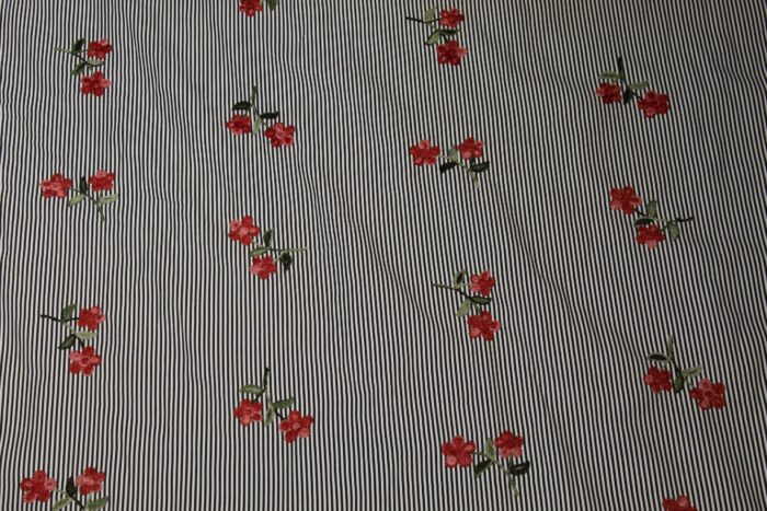 Material textil poplin imprimat 1,5m - imagine 2