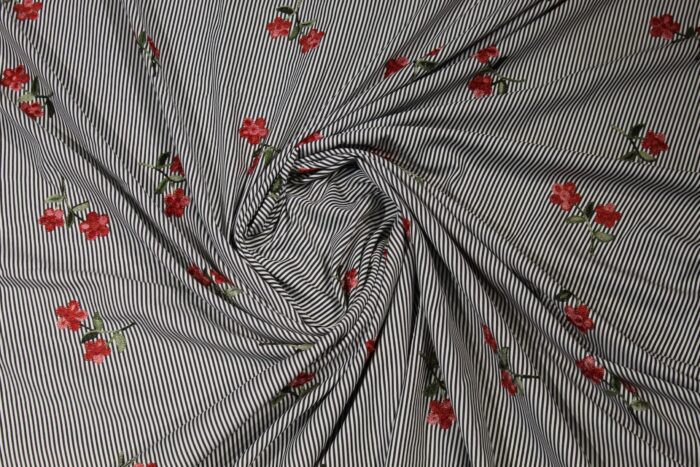 Material textil poplin imprimat 1,5m - imagine 1